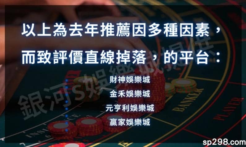 以上為去年推薦因多種因素,而致評價直線掉落的娛樂城!