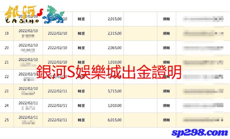 銀河S娛樂城保證出款！也沒有任何破壞遊戲公平的問題！