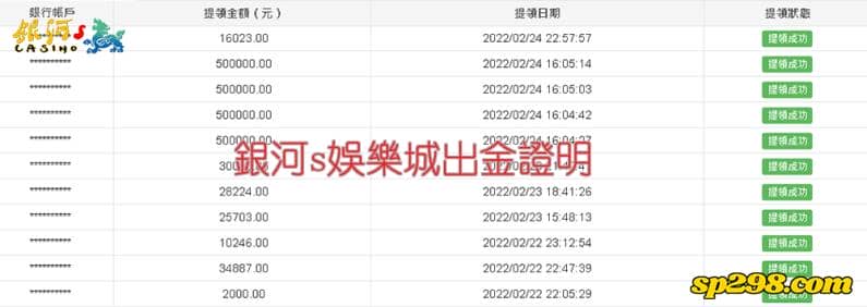 銀河s機台超軟會員爽爆提領出金圖
