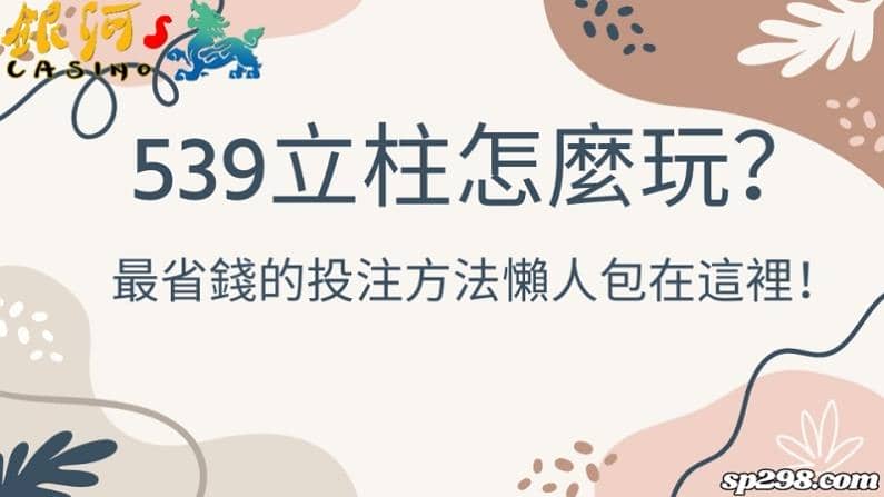 539立柱怎麼玩?最省錢的投注方法懶人包在這裡!