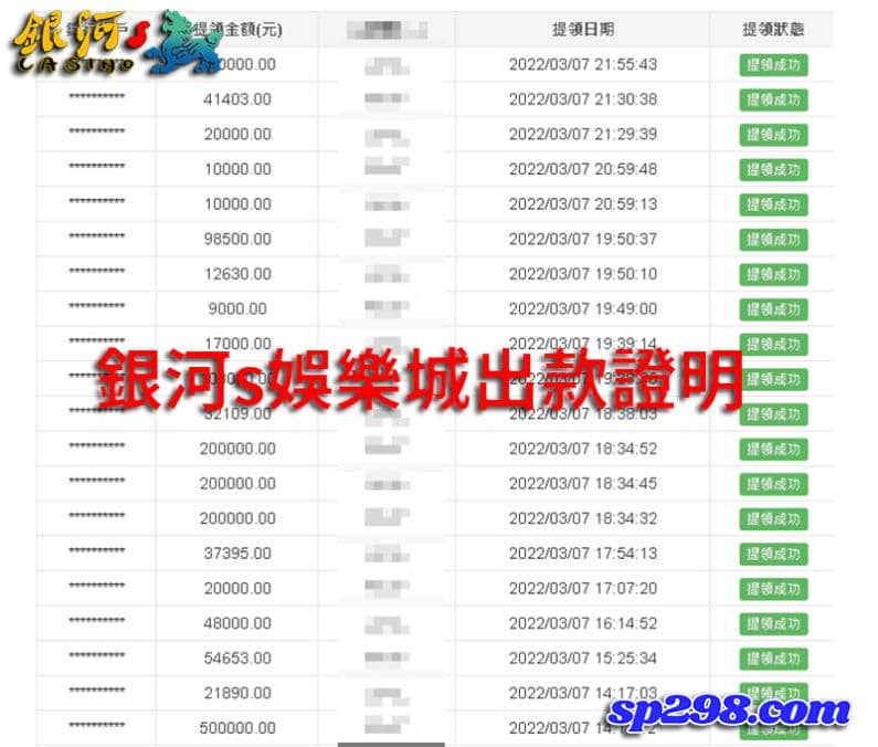 銀河S娛樂城出金保證 誠信公平信譽優良的平台