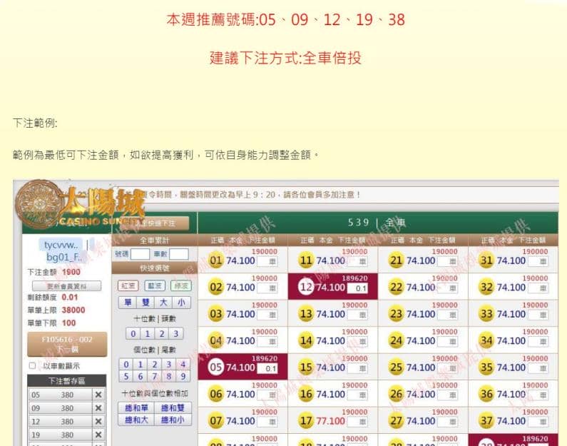 何謂539週牌？